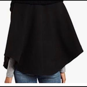 BGSD black wool shawl, size small. New with tags